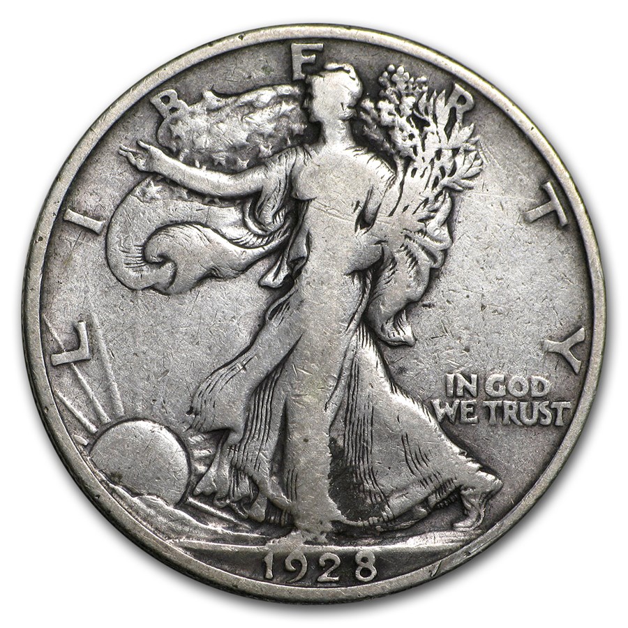 1928-S Walking Liberty Half Dollar Fine