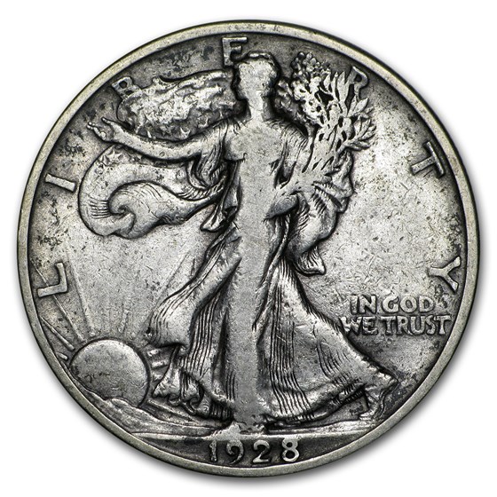 1928-S Walking Liberty Half Dollar VF 1928-S Walking Liberty Half Dollar VF