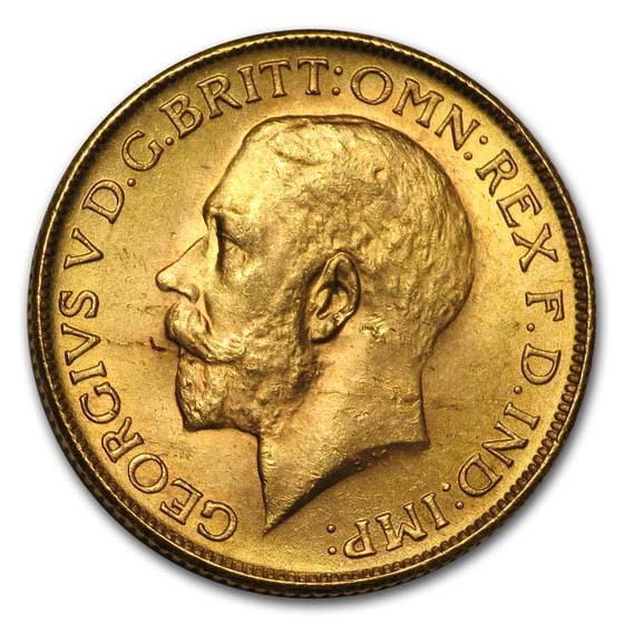 1928 South Africa Gold Sovereign George V BU