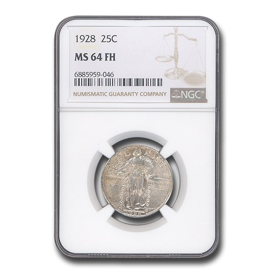 1928 Standing Liberty Quarter MS-64FH NGC (Full Head) 1928 Standing Liberty Quarter MS-64FH NGC (Full Head)