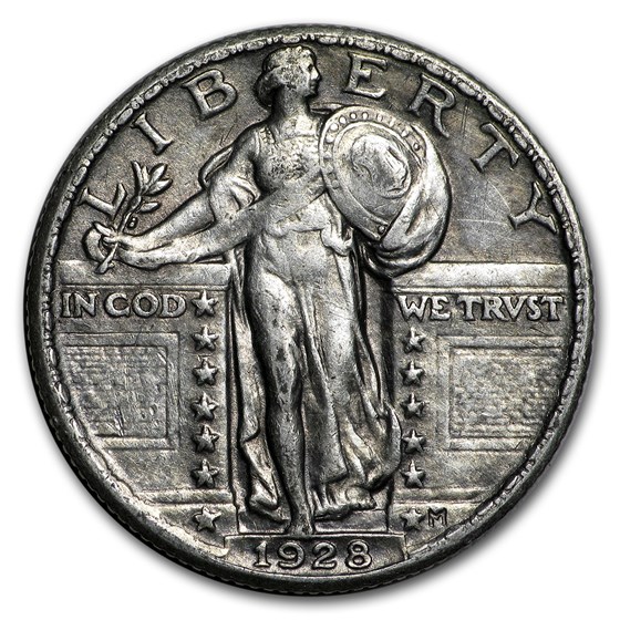 1928 Standing Liberty Quarter XF 1928 Standing Liberty Quarter XF