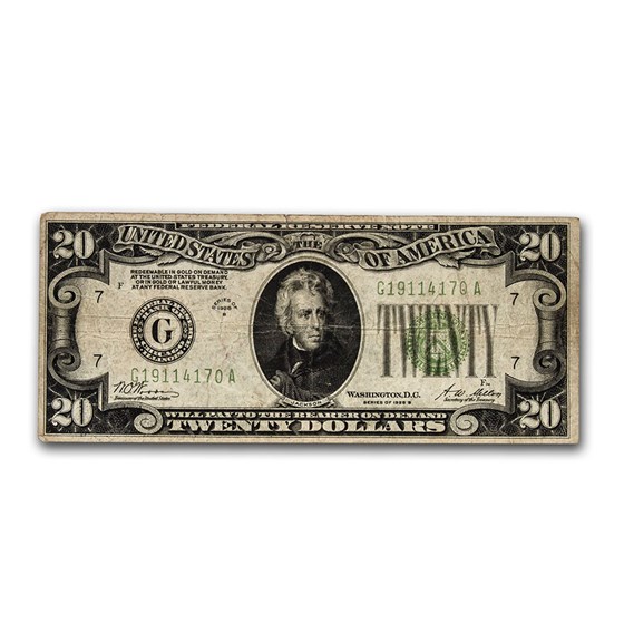 1928 thru 1928-A $20 FRN VF 1928 thru 1928-A $20 FRN VF