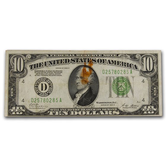 1928s $10 FRN Cull/Good 1928s $10 FRN Cull/Good