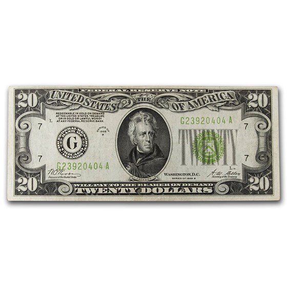 1928's $20 FRN VG/VF 1928's $20 FRN VG/VF