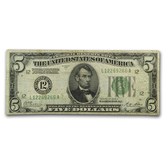 1928's $5.00 FRN VG/VF (Random Series)