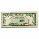 1928's $5.00 U.S. Note Red Seal Cull/Good