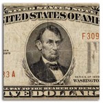 1928's $5.00 U.S. Note Red Seal Cull/Good