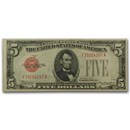 1928's $5.00 U.S. Note Red Seal XF