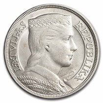 Buy 1929-1932 Latvia Silver 5 Lati BU | APMEX