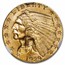 1929 $2.50 Indian Gold Quarter Eagle MS-62 NGC