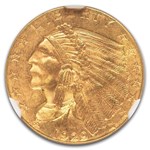1929 $2.50 Indian Gold Quarter Eagle MS-64 NGC CAC