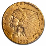 1929 $2.50 Indian Gold Quarter Eagle MS-64 PCGS