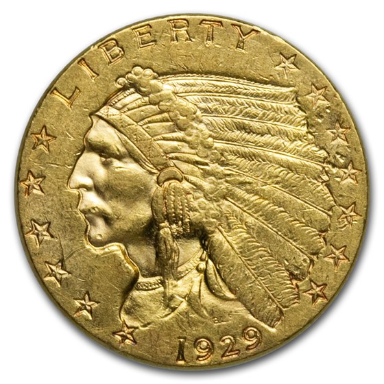 1929 $2.50 Indian Gold Quarter Eagle XF 1929 $2.50 Indian Gold Quarter Eagle XF