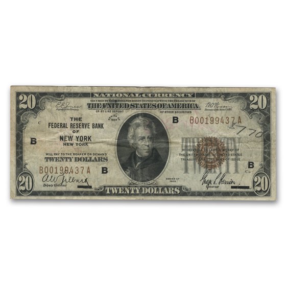 1929 $20 Brown Seal FRBN Cull/Good (Districts of Our Choice) 1929 $20 Brown Seal FRBN Cull/Good (Districts of Our Choice)