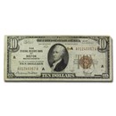 1929 (A-Boston) $10 Brown Seal FRBN VF (Fr#1860-A)