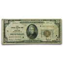 1929 (A-Boston) $20 Brown Seal FRBN Fine (Fr#1870-A)