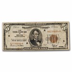 1929 (A-Boston) $5.00 Brown Seal FRBN VG (Fr#1850-A)