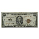 1929 (B-New York) $100 Brown Seal FRBN VF (Fr#1890-B)