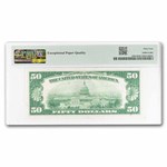 1929 (B-New York) $50 Brown Seal FRBN CU-64 EPQ PMG (Fr#1880-B)