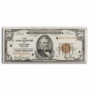 1929 (B-New York) $50 Brown Seal FRBN VF (Fr#1880-B*) Star!