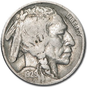 1929 Buffalo Nickel Good/Fine