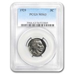 1929 Buffalo Nickel MS-63 PCGS