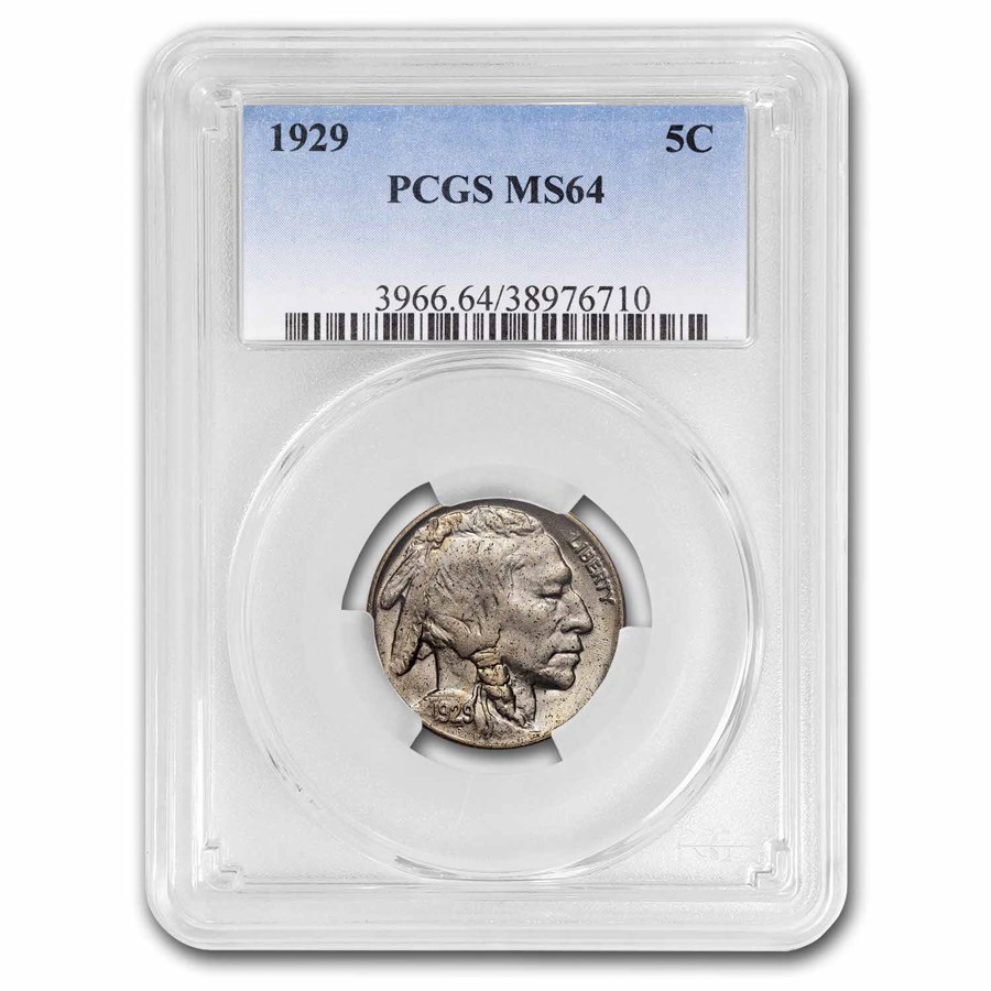 1929 Buffalo Nickel MS-64 PCGS