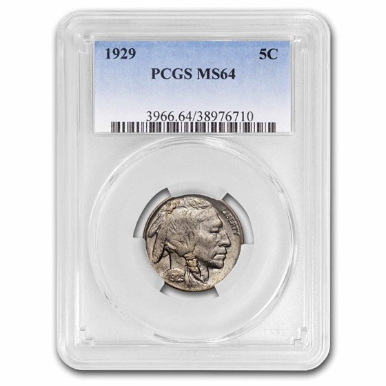 1929 Buffalo Nickel MS-64 PCGS 1929 Buffalo Nickel MS-64 PCGS