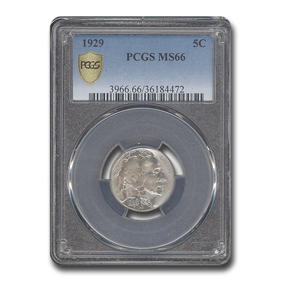 1929 Buffalo Nickel MS-66 PCGS 1929 Buffalo Nickel MS-66 PCGS