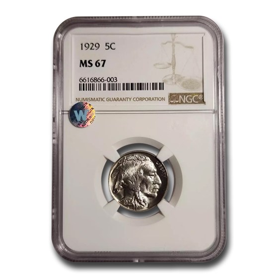 1929 Buffalo Nickel MS-67 NGC 1929 Buffalo Nickel MS-67 NGC