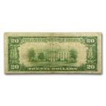 1929 (C-Philadelphia) $20 Brown Seal FRBN Fine (Fr#1870-C)