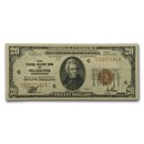 1929 (C-Philadelphia) $20 Brown Seal FRBN VF (Fr#1870-C)