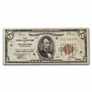 1929 (C-Philadelphia) $5.00 Brown Seal FRBN Fine (Fr#1850-C)
