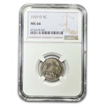 1929-D Buffalo Nickel MS-66 NGC