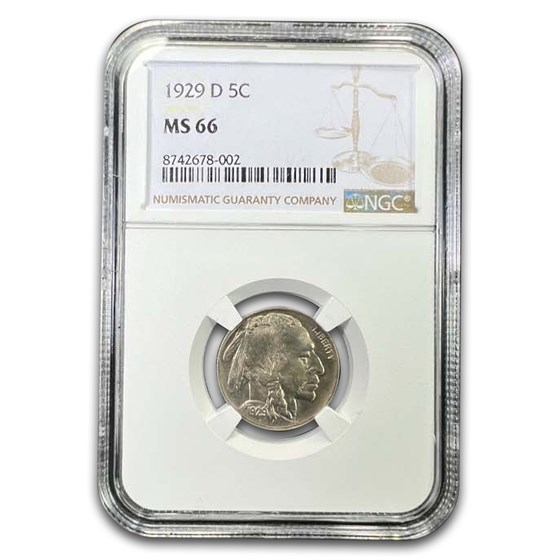 1929-D Buffalo Nickel MS-66 NGC
