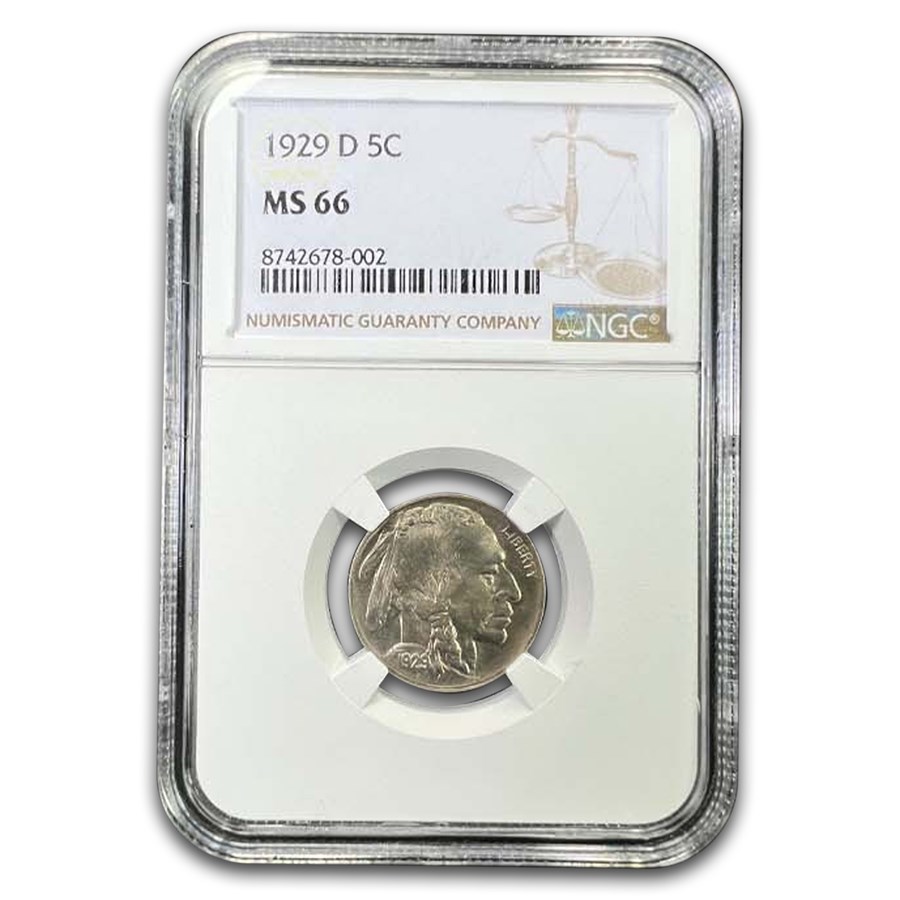 1929-D Buffalo Nickel MS-66 NGC