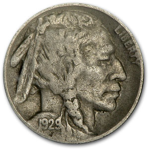 Uncertified VF Details about   1929-D Buffalo Nickel 