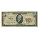 1929 (D-Cleveland) $10 Brown Seal FRBN Fine (Fr#1860-D)
