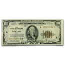 1929 (D-Cleveland) $100 Brown Seal FRBN VF (Fr#1890-D)