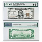 1929 (D-Cleveland) $50 Brown Seal FRBN CCU-64 EPQ PMG (Fr#1880-D)