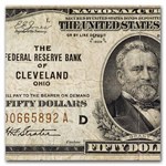 1929 (D-Cleveland) $50 Brown Seal FRBN Fine (Fr#1880-D)