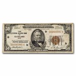 1929 (D-Cleveland) $50 Brown Seal FRBN Fine (Fr#1880-D)