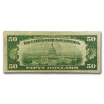 1929 (D-Cleveland) $50 Brown Seal FRBN VF (Fr#1880-D)