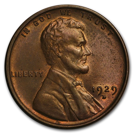 1929-D Lincoln Cent BU (Brown) 1929-D Lincoln Cent BU (Brown)