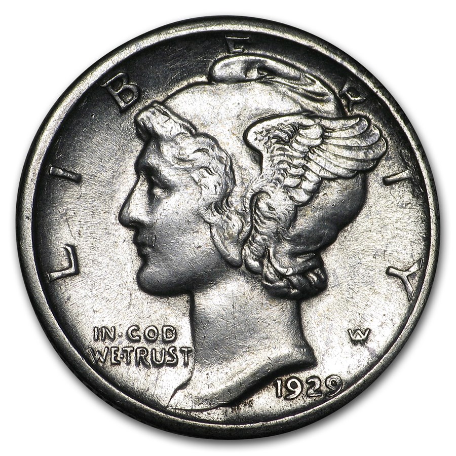 1929-D Mercury Dime AU