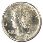 1929-D Mercury Dime MS-64 PCGS (FB)