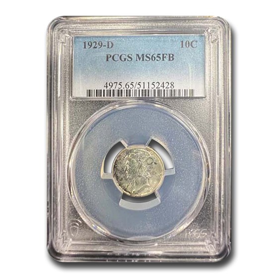 1929-D Mercury Dime MS-65 PCGS (FB) 1929-D Mercury Dime MS-65 PCGS (FB)