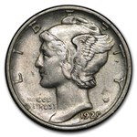 1929-D Mercury Dime XF