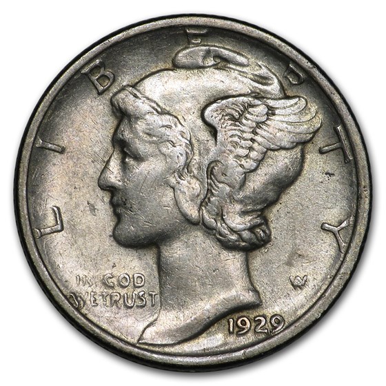 1929-D Mercury Dime XF 1929-D Mercury Dime XF