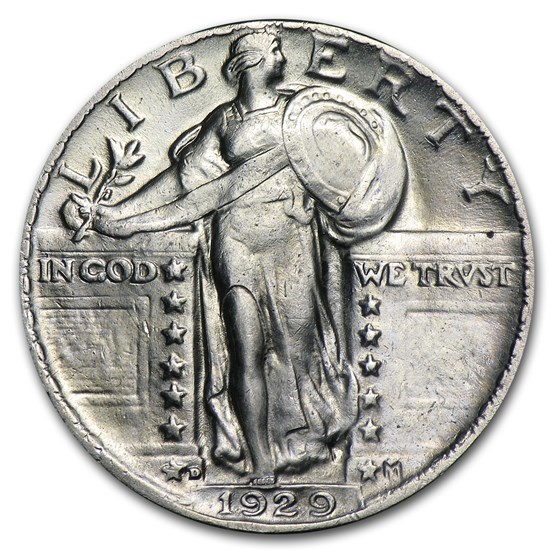 1929-D Standing Liberty Quarter AU Details 1929-D Standing Liberty Quarter AU Details
